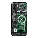 Green Camo Circuit Redmi A1 Plus Glass Back Cover Online