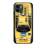 Yellow Racing Car Redmi A1 Plus Glass Back Cover Online