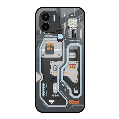 Retro Futuristic Redmi A1 Plus Glass Back Cover Online