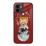Astronaut Bear Redmi A1 Plus Glass Back Cover Online