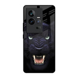 Angry Black Leopard iQOO 11 Glass Back Cover Online