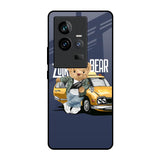 Adventurous Bear iQOO 11 Glass Back Cover Online