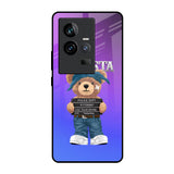 Gangsta Bear iQOO 11 Glass Back Cover Online