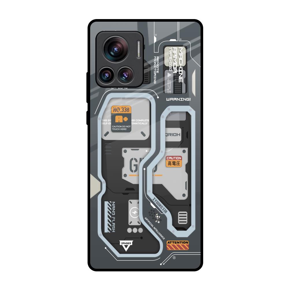 Retro Futuristic Motorola Edge 30 Ultra Glass Back Cover Online