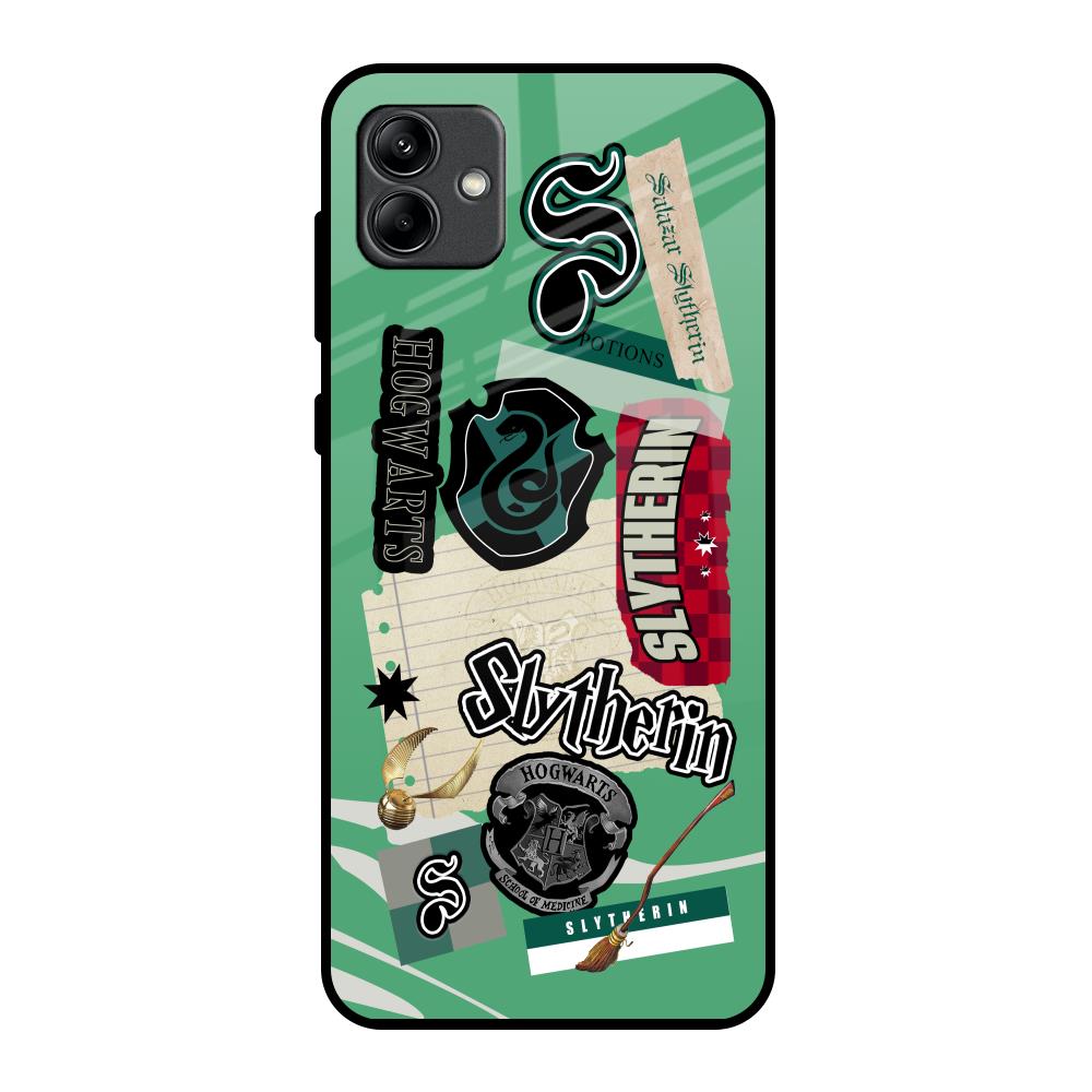 Slytherin Samsung Galaxy A04 Glass Back Cover Online