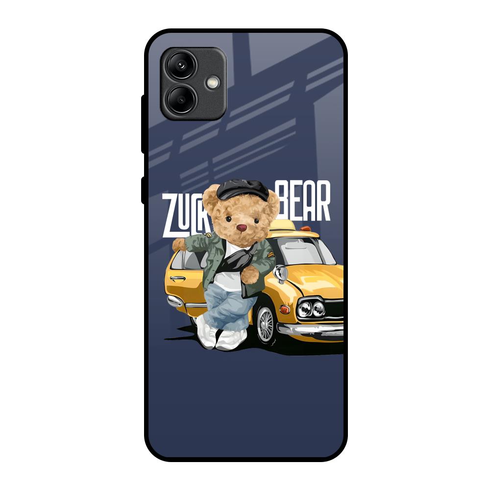 Adventurous Bear Samsung Galaxy A04 Glass Back Cover Online