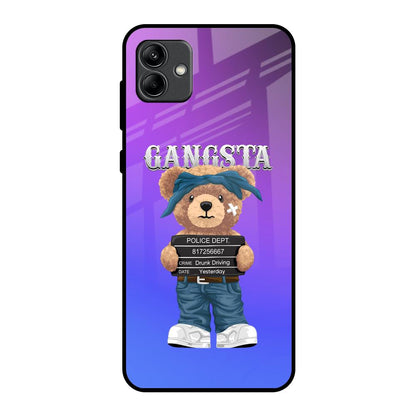 Gangsta Bear Samsung Galaxy A04 Glass Back Cover Online