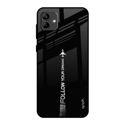 Follow Your Dreams Samsung Galaxy A04 Glass Back Cover Online