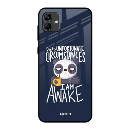 Struggling Panda Samsung Galaxy A04 Glass Back Cover Online