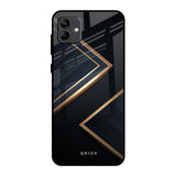 Sleek Golden & Navy Samsung Galaxy A04 Glass Back Cover Online