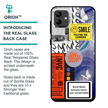 Smile for Camera Glass Case for Samsung Galaxy A04