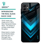 Vertical Blue Arrow Glass Case For Samsung Galaxy A04