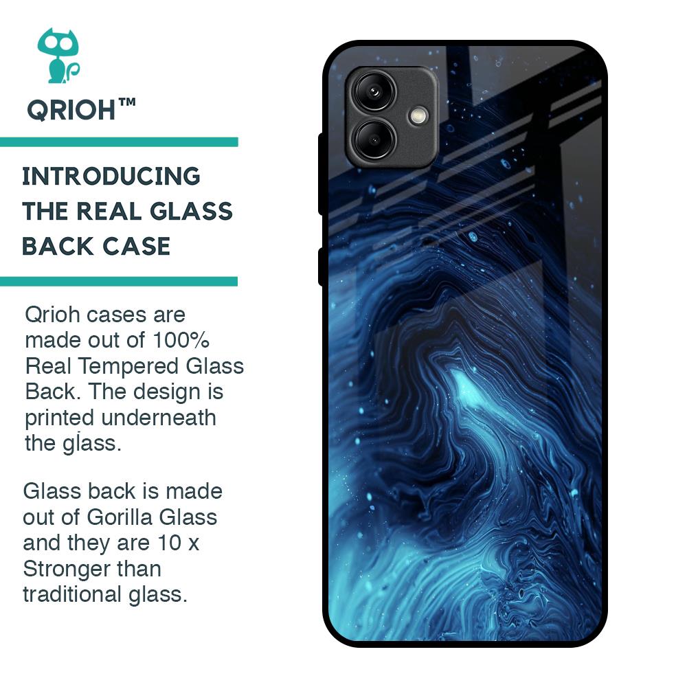 Dazzling Ocean Gradient Glass Case For Samsung Galaxy A04