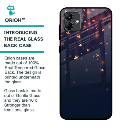 Falling Stars Glass Case For Samsung Galaxy A04