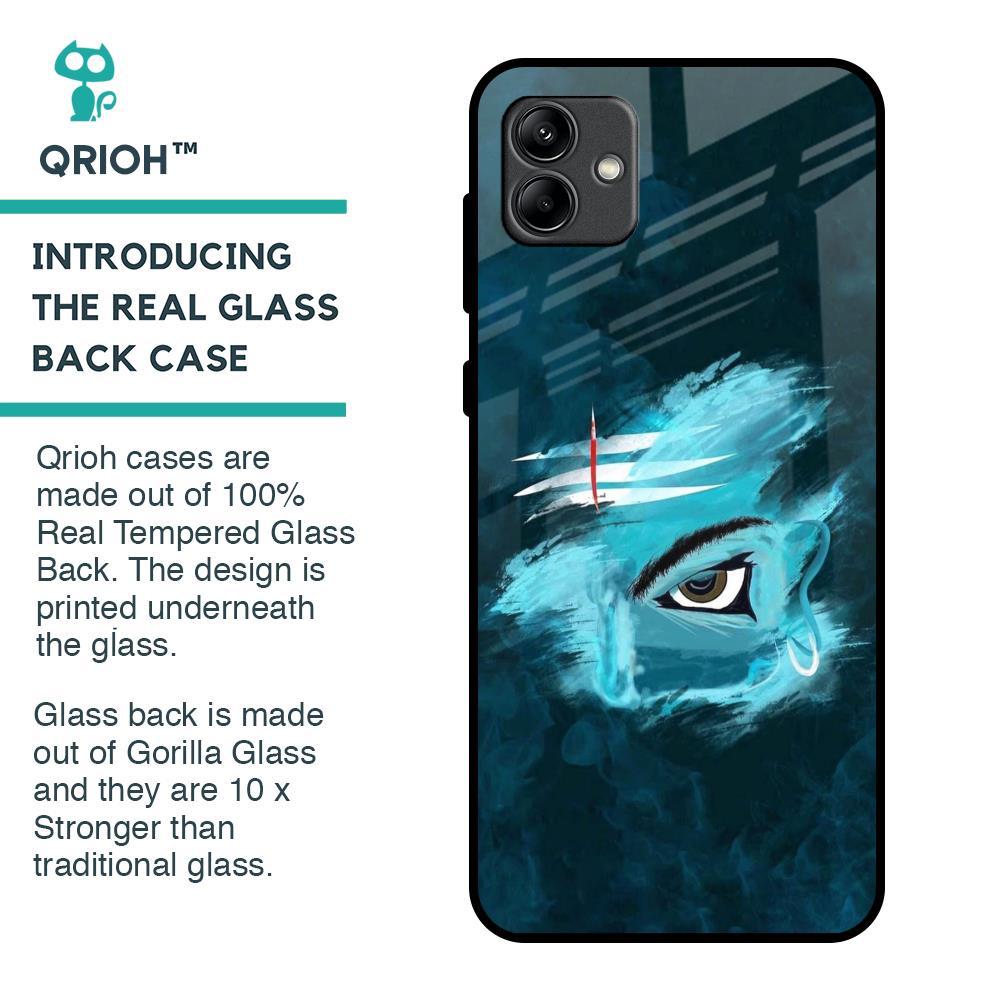 Power Of Trinetra Glass Case For Samsung Galaxy A04