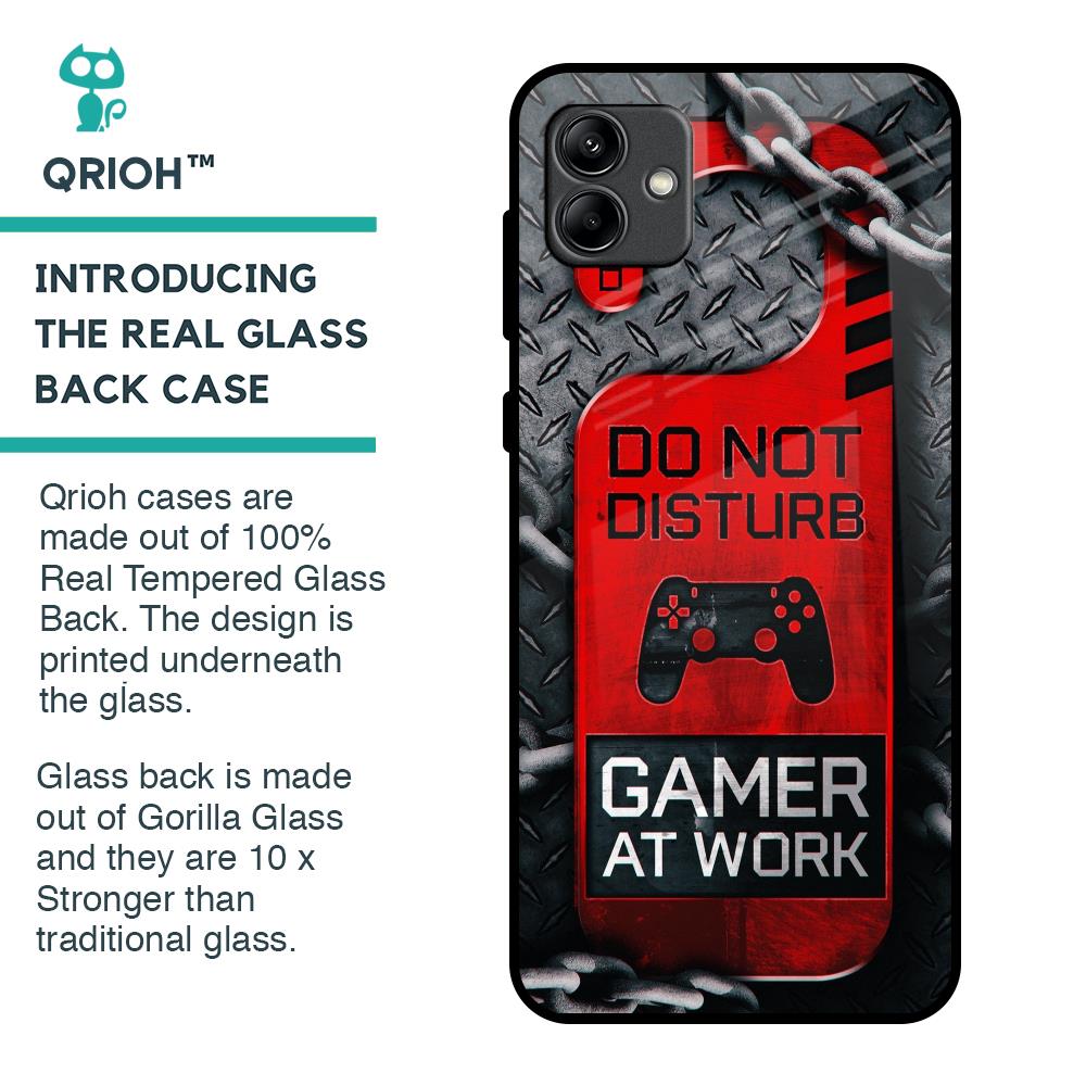 Do No Disturb Glass Case For Samsung Galaxy A04