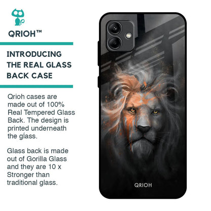 Devil Lion Glass Case for Samsung Galaxy A04