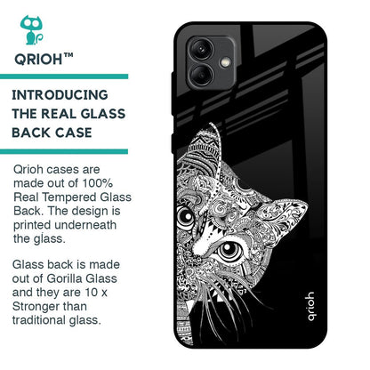 Kitten Mandala Glass Case for Samsung Galaxy A04