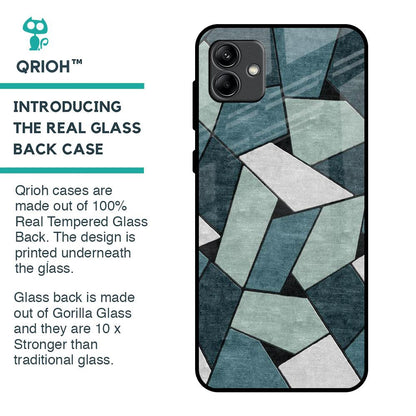 Abstact Tiles Glass Case for Samsung Galaxy A04