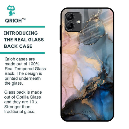 Marble Ink Abstract Glass Case for Samsung Galaxy A04