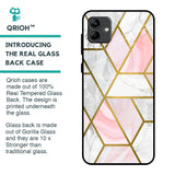 Geometrical Marble Glass Case for Samsung Galaxy A04