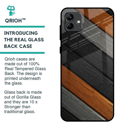 Tri Color Wood Glass Case for Samsung Galaxy A04