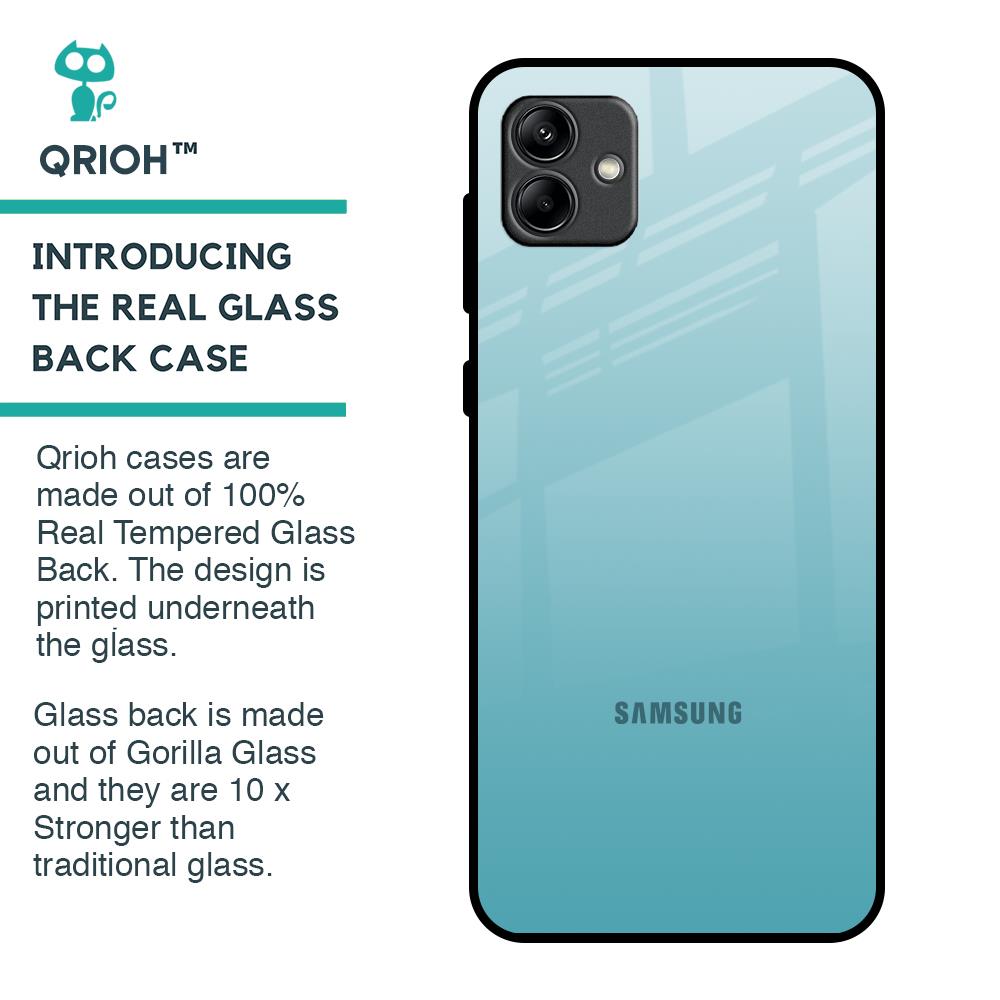 Arctic Blue Glass Case For Samsung Galaxy A04