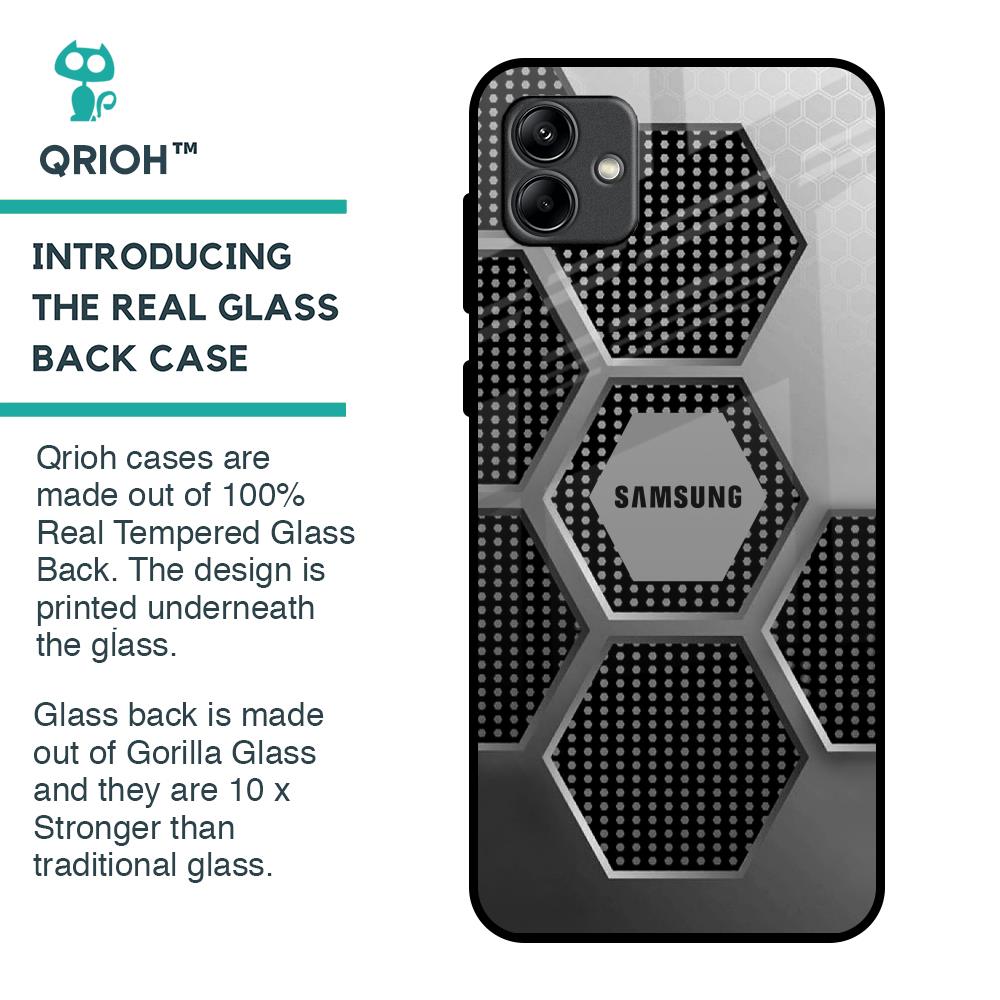 Hexagon Style Glass Case For Samsung Galaxy A04