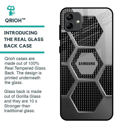 Hexagon Style Glass Case For Samsung Galaxy A04