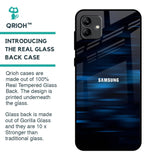Blue Rough Abstract Glass Case for Samsung Galaxy A04