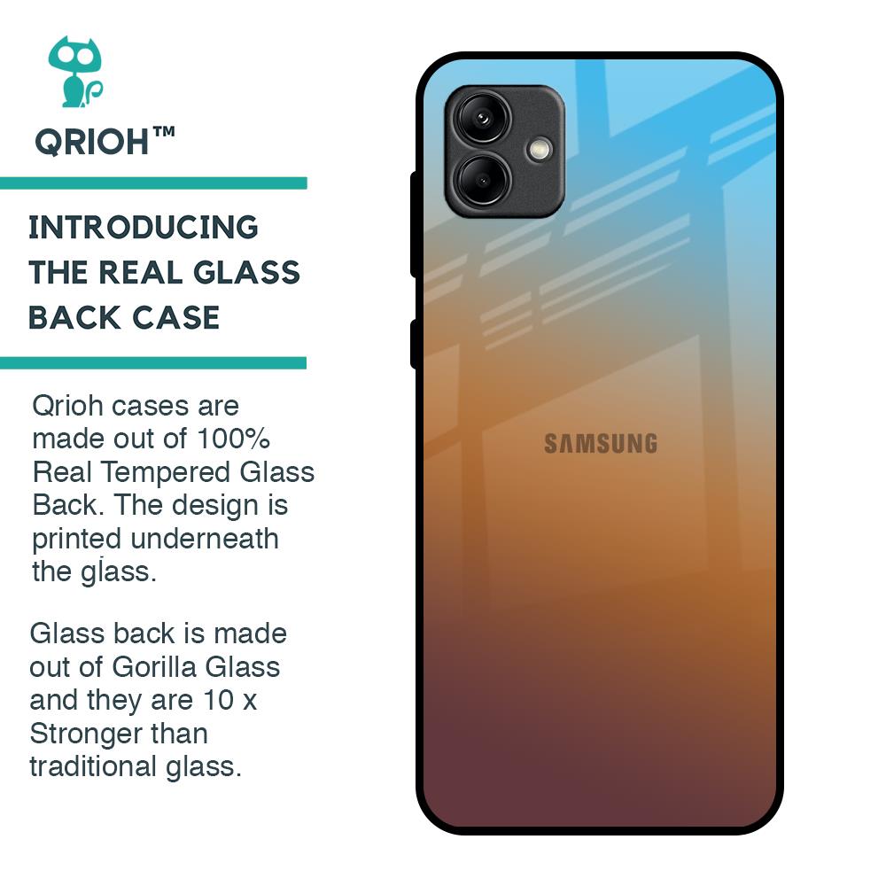 Rich Brown Glass Case for Samsung Galaxy A04
