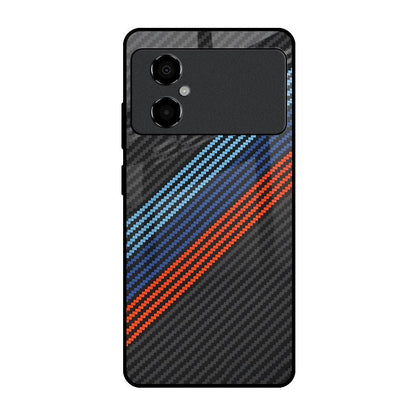 Carbon Inspired Poco M4 5G Glass Back Cover Online