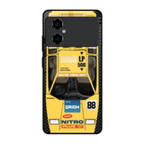 Yellow Racing Car Poco M4 5G Glass Back Cover Online