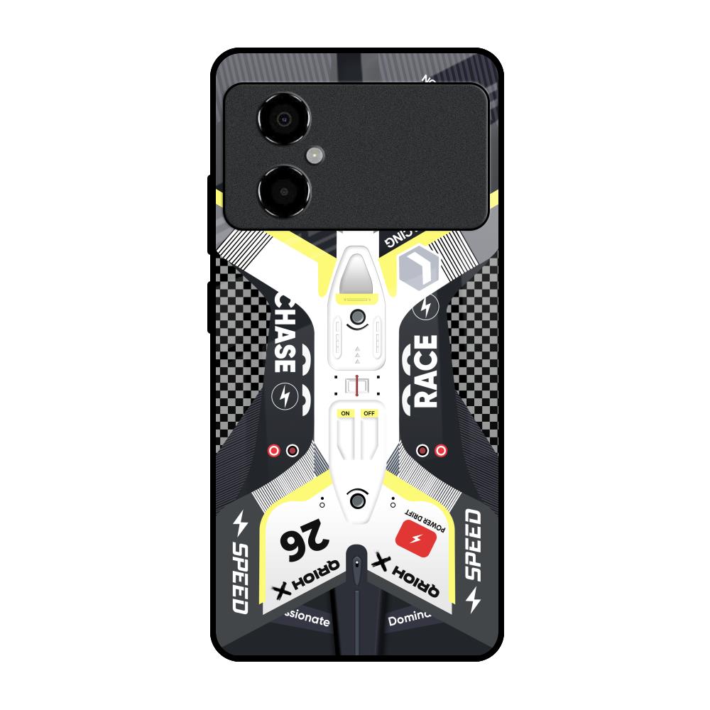 Car Enthusiast Poco M4 5G Glass Back Cover Online