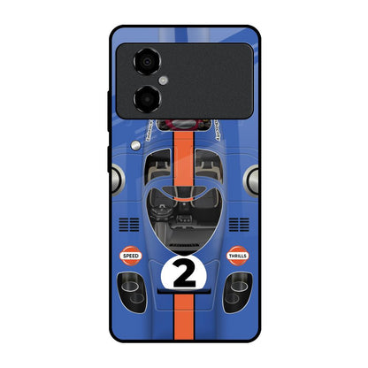 Car Adiction Poco M4 5G Glass Back Cover Online