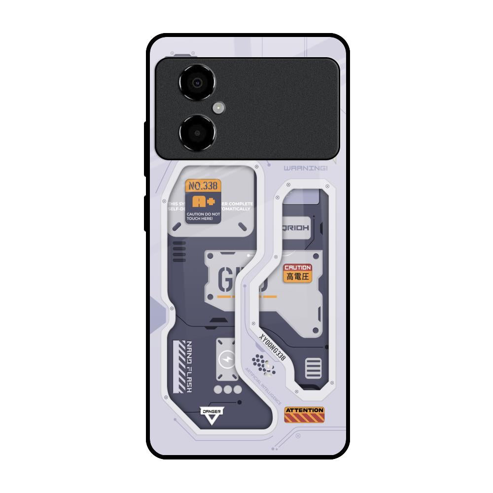 Tech Savvy Poco M4 5G Glass Back Cover Online