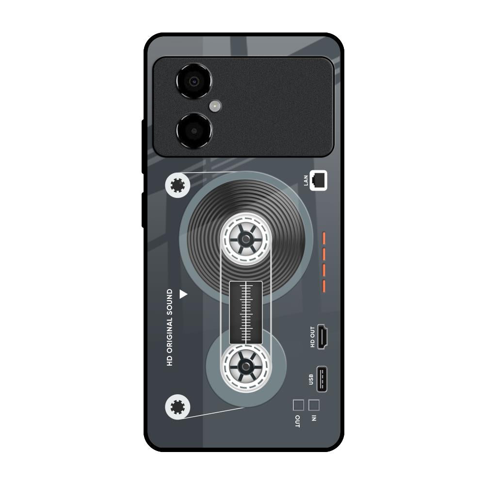 Retro Recorder Poco M4 5G Glass Back Cover Online