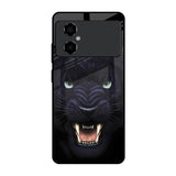 Angry Black Leopard Poco M4 5G Glass Back Cover Online