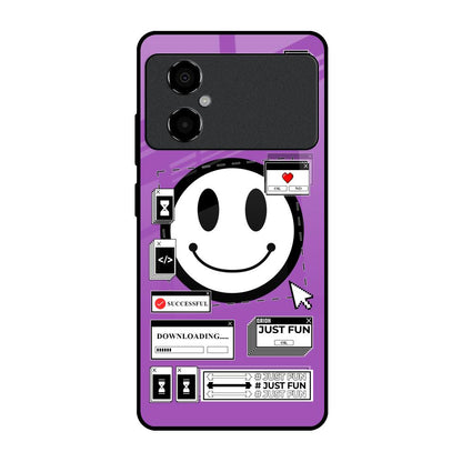 Code with Smile Poco M4 5G Glass Back Cover Online