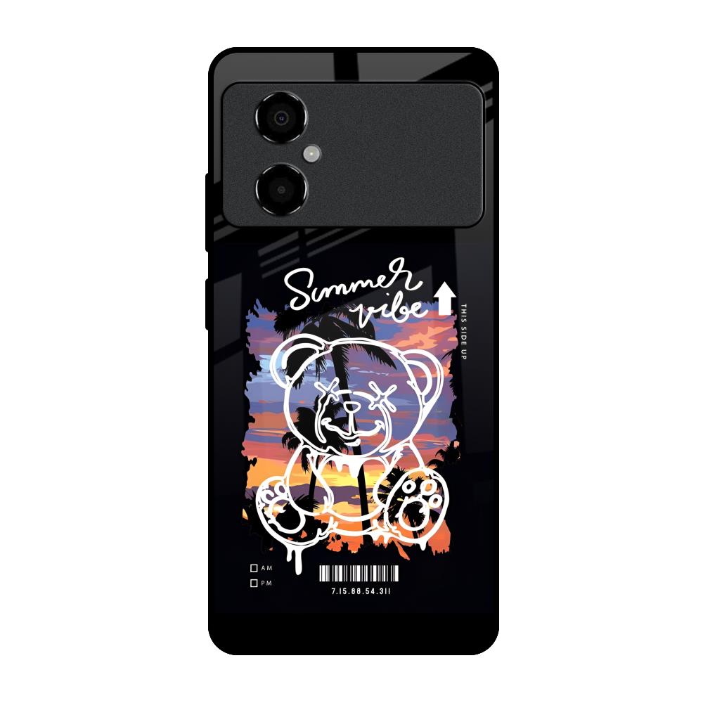 Summer Vibe Poco M4 5G Glass Back Cover Online