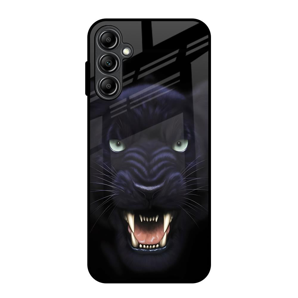 Angry Black Leopard Samsung Galaxy A14 5G Glass Back Cover Online