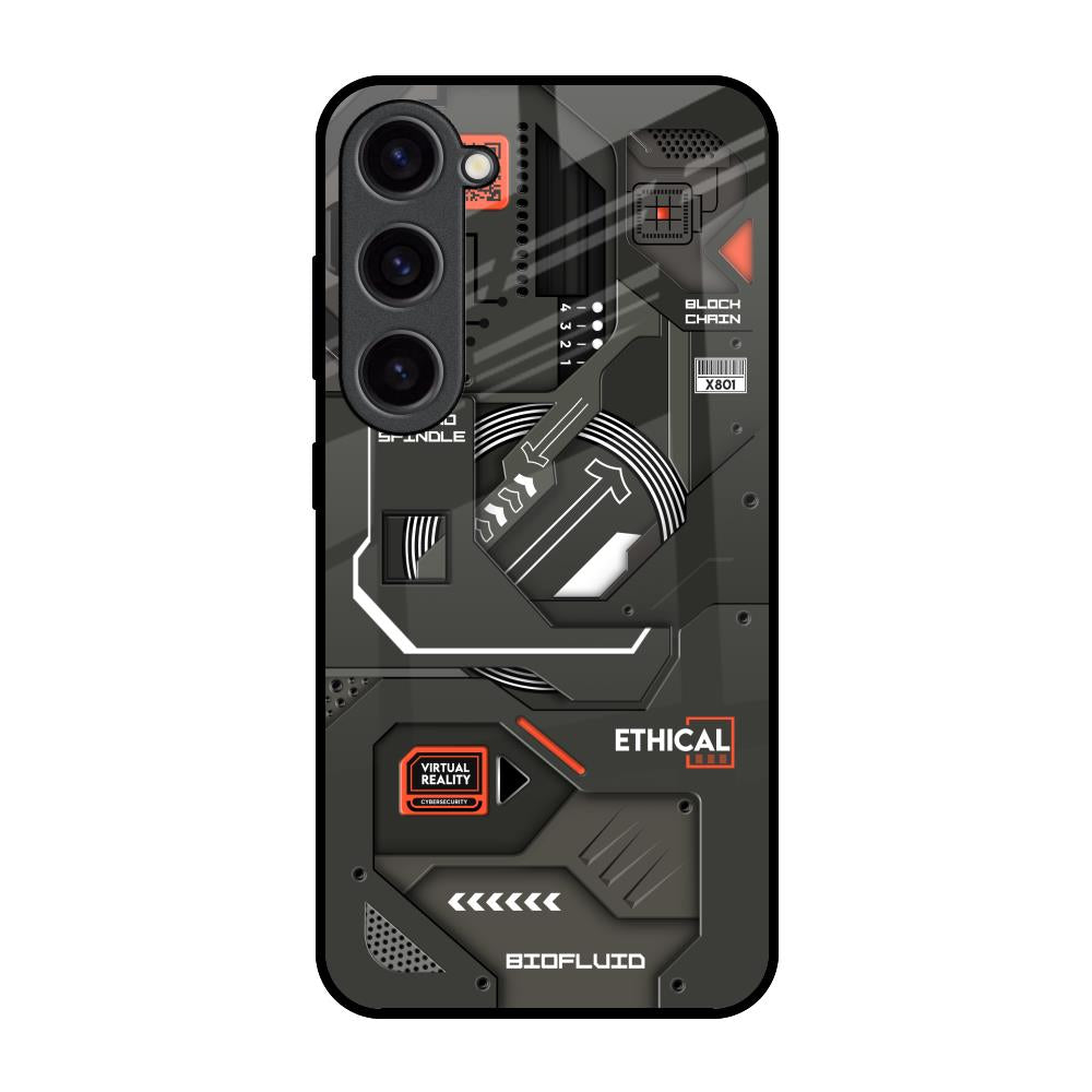 Tech Aesthetics Samsung Galaxy S23 5G Glass Back Cover Online
