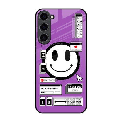 Code with Smile Samsung Galaxy S23 Plus 5G Glass Back Cover Online