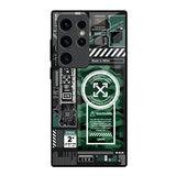 Green Camo Circuit Samsung Galaxy S23 Ultra 5G Glass Back Cover Online