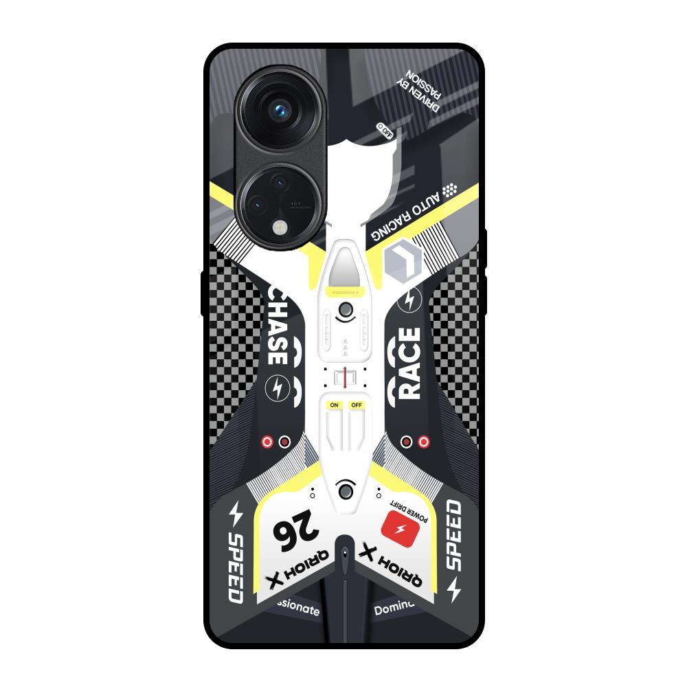 Car Enthusiast Oppo Reno8T 5G Glass Back Cover Online