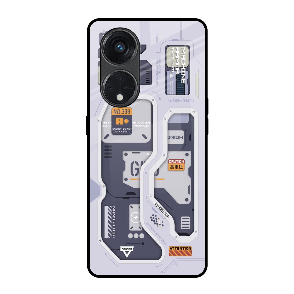 Tech Savvy Oppo Reno8T 5G Glass Back Cover Online