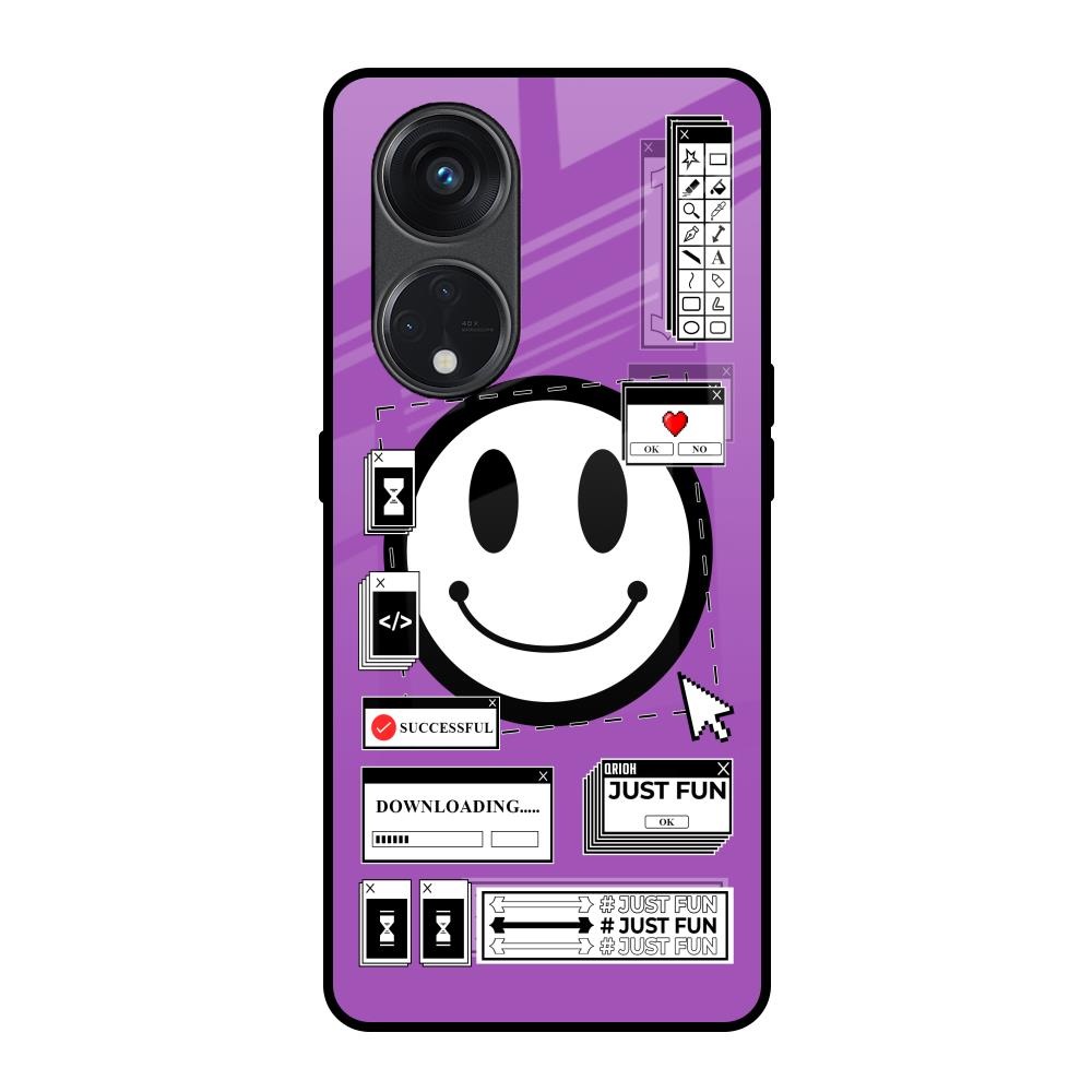 Code with Smile Oppo Reno8T 5G Glass Back Cover Online