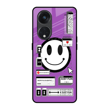 Code with Smile Oppo Reno8T 5G Glass Back Cover Online