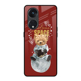 Astronaut Bear Oppo Reno8T 5G Glass Back Cover Online