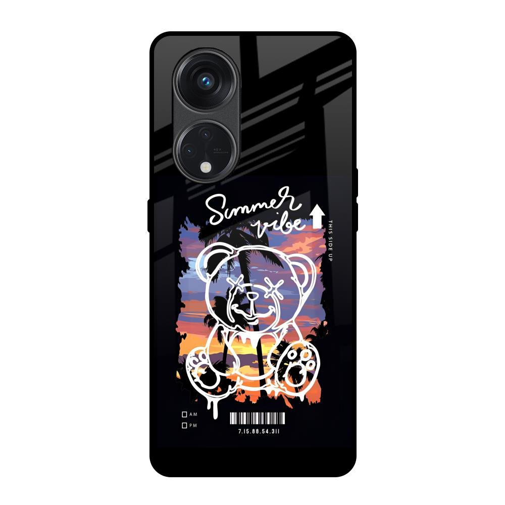 Summer Vibe Oppo Reno8T 5G Glass Back Cover Online